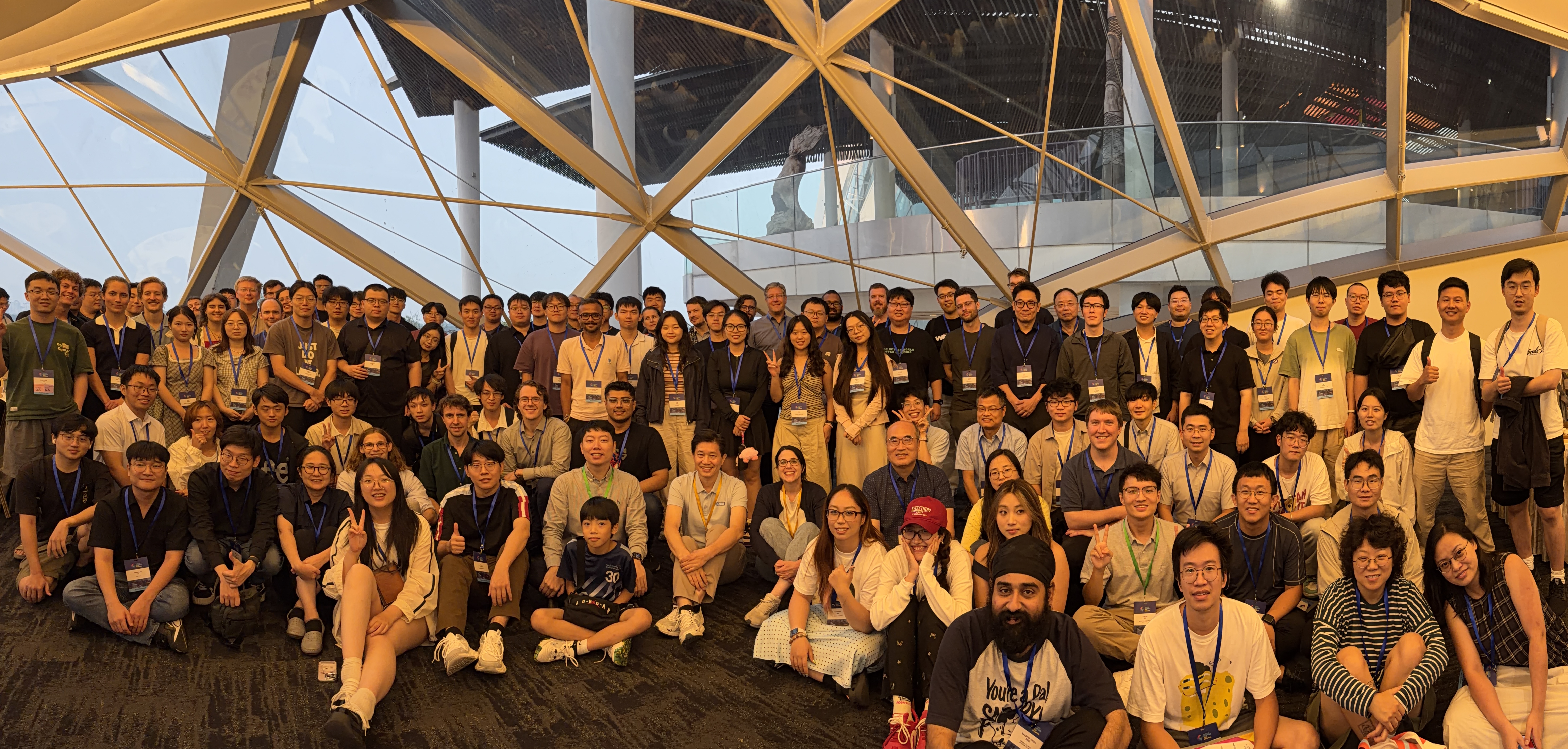 Pacific Graphics 2026 attendees gathered for the conference group photo in Singapore